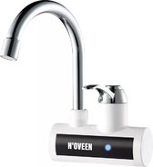 Neuvaine - Chauffe-eau à débit électrique - Chauffe-eau à débit - Avec robinet - Chauffe jusqu'à 60 degrés - Robinet chauffé électriquement - IWH150