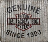 Harley-Davidson Genuine Since 1903 Gegolfd Metalen Bord