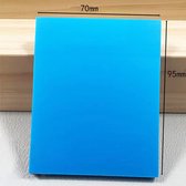 Memo - 50 Vellen - Formaat: 70 x 95 mm - Kleur: Blauw - Sticky Notes - Notitieblok Waterafstotend - Transparante Memo Blaadjes - Stick'N Notes - Memo Blok - Notitieblokje / Notitieboekje - Doorzichtig - Memory Notes - Plakbriefjes - Post It Anywhere