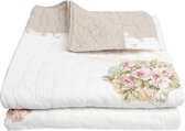 Bedsprei 260*260 cm Natuur | Q184.062 | Clayre & Eef