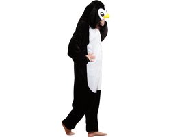Pinguin Onesie Pak Kostuum Outfit Huispak Jumpsuit Verkleedpak - Verkleedkleding - Halloween & Carnaval - SnugSquad - Kinderen & Volwassenen - Unisex - Maat L voor Lichaamslengte (165 - 172 cm)