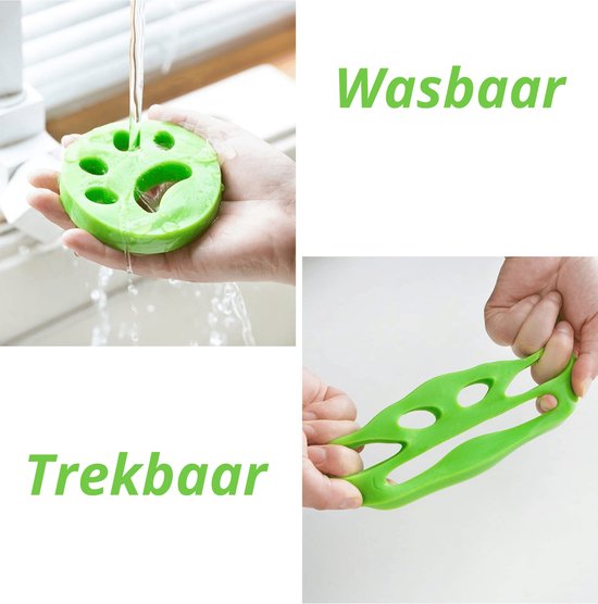 Waledano® Anti-Haar Bal voor Wasmachine – Herbruikbare Pluisverwijderaar – PU-Materiaal – Verwijdert Dierenhaar & Pluis van Kleding, Dekens en Beddengoed
