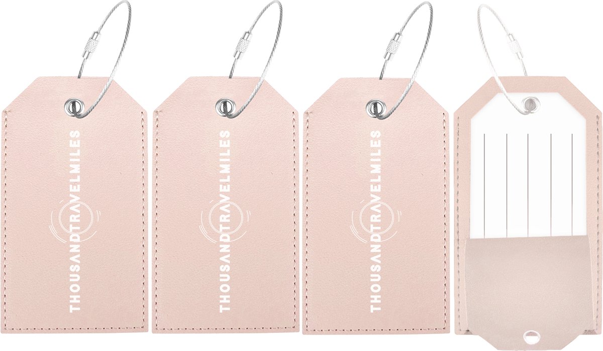 Bol.com Bagagelabel – Kofferlabel – Bagagelabels voor Koffers – Privacybescherming – Reisbagage & Reisaccessoires – 4 stuks – Ku... aanbieding