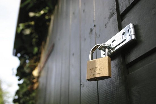 ABUS Hangslot - 40mm - messing/beugel gehard staal van ABUS — afbeelding 3