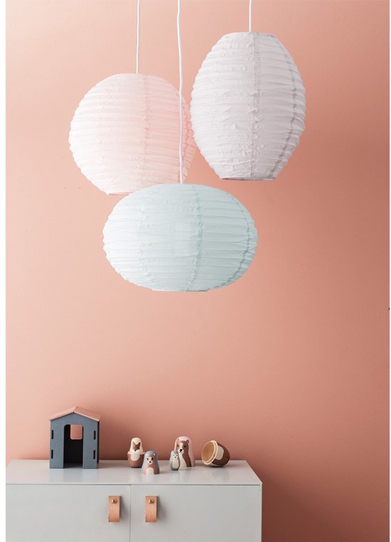 Kid’s Concept Hanglamp Grijs - Lichtgrijze kinderlamp 35x35 cm van kids-concept — afbeelding 2