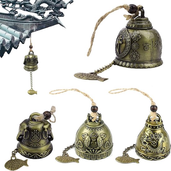 30 stuks vintage bronzen klokken voor doe-het-zelf decoratie, huis, bruiloft, windgong