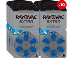Rayovac Extra Hoorbatterijen 675 Blauw 60 pack