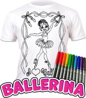 Inkleur T-Shirt - Unicorn Ballerina - 104-110