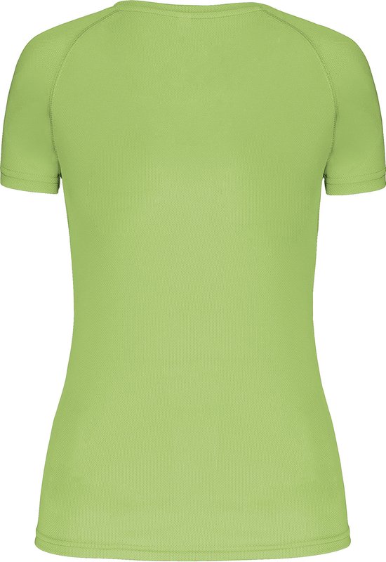 Damesportshirt 'Proact' met V-hals Lime Green - M