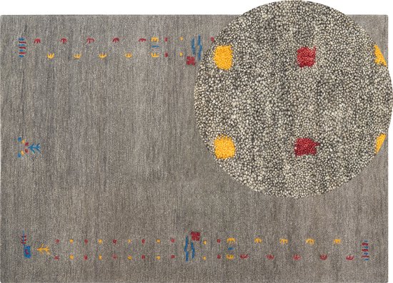 Paco Home Vloerkleed Woonkamer, Klassiek Ontwerp, Laagpolig Met Oosters Patroon En Marmerlook, Maat:60x100 cm, Kleur:Grijs 2