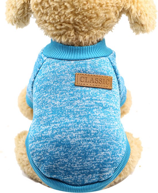 Hondentrui | Trui voor kleine hondjes| Wolle trui | Dog Jacket | Hondenjas| warme trui voor dieren| animal clothes| Aqua baluw | Maat XXL | extra zachte stof