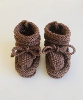 mini boosté| Bébé tricotés main - chaussettes - chaussons - bébé & soins 0 mois - 11 cm - filles/garçons - semelle souple - unis - chaussons - enfants - premières chaussures bébé - noël - cadeau de noël