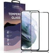 Lunso - Geschikt voor Samsung Galaxy S23 Plus / S23+ - Gehard Beschermglas - Full Cover Screenprotector - Black Edge