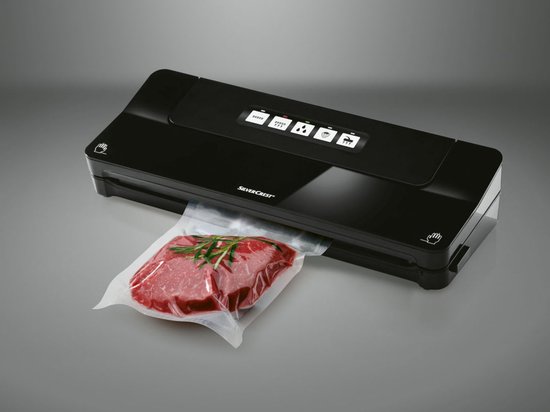 AddLiving Vacuümsealer | Vacuümsealer voor levensmiddelen | Incl. 5 vacuümzakken (20 x 30 cm) | Vacuum Sealer Machine | Folie lasapparaat | Soft-Functie & Slangaansluiting | Compact Ontwerp