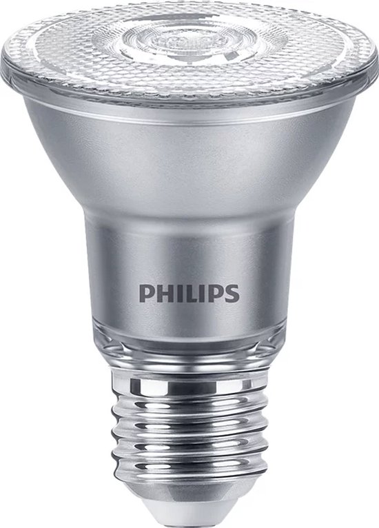 Philips Master Value LED Lamp Reflector E27 PAR20 6W 515lm 25D - 930 Warm Wit | Beste Kleurweergave - Dimbaar - Vervangt 50W