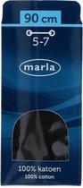 Marla platte veters | Zwart | 90cm