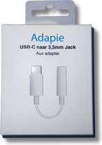 Adapie - Aux Adapter 3.5mm - Geschikt voor iPhone 15 - Samsung - audio aansluiting adapter - USB-C naar Jack 3.5mm