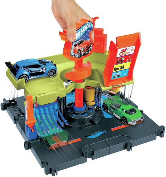 Hot Wheels® City Centrum Express Autowasstraat Speelset