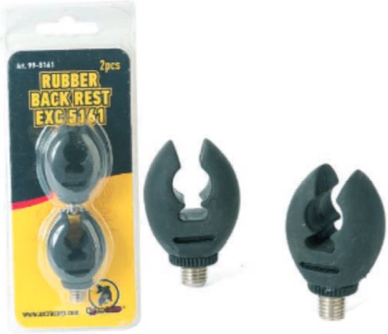 EXC Rubber Back Rest 2pcs - Grip Achtersteun - 2 stuks - Hengelsteun - Rod Rest