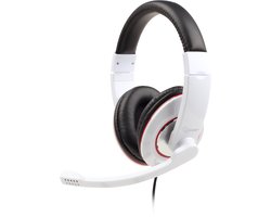 Gembird MHS-001-GW - Koptelefoon met microfoon, glossy wit