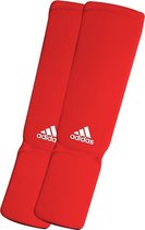 adidas elastische scheen/wreefbeschermers rood XL