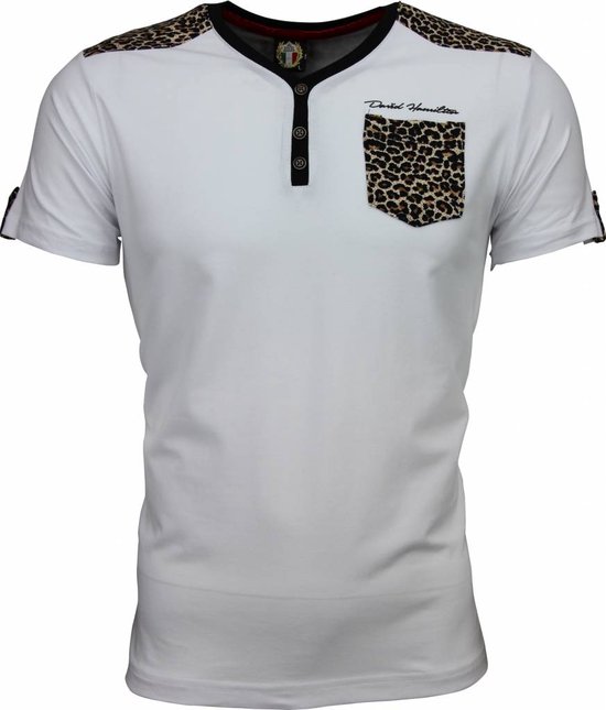 T-shirt - Tijger Print Motief - Wit