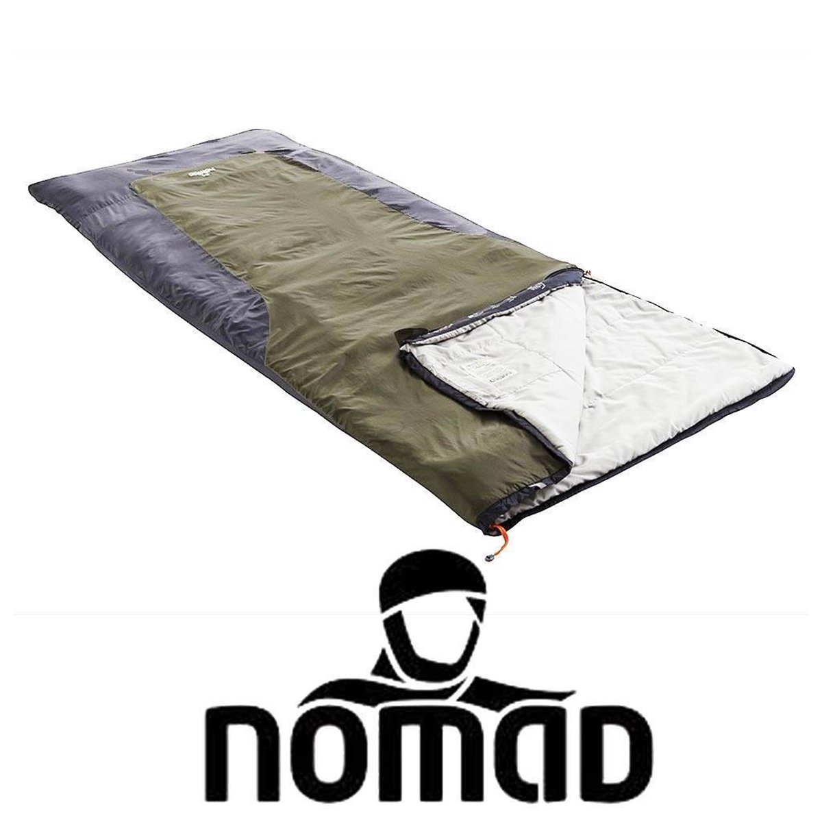 Deens Realistisch buik Nomad Festival 205x80 Dark Grey Slaapzak | bol.com