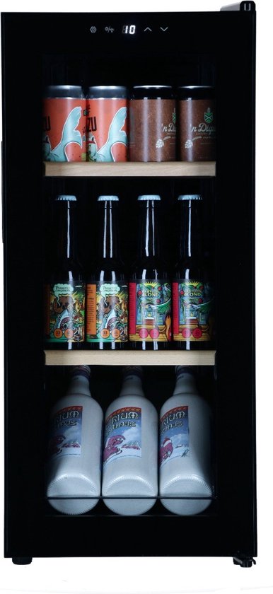 Koelkast: Bierkoelkast München - vol glazen deur - 52 flessen - Vaderdag cadeau, van het merk Shopmedia