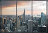 Fotobehang City New York Skyline Empire State | XXL - 312cm x 219cm | 130g/m2 Vlies