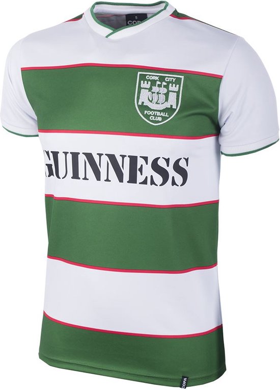 Cork City FC 1984 Retro Football Shirt White;Green L