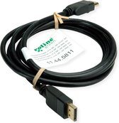 ROLINE GREEN DisplayPort-kabel, v1.4, DP M - M, zwart, 1 m