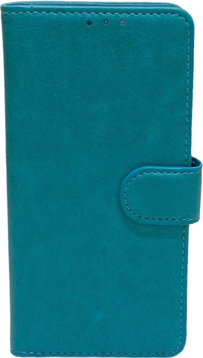 Geschikt voor Galaxy S23 Plus Bookcase Telefoon hoesje Stevige Portemonnee Wallet Case – Pasjeshouder - Kunstleer – Turquoise