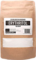 De Biologische Kruidenier Erythritol - 100gr - Biologisch - Natuurlijke zoetstof - Suikervervanger - navulling - hersluitbare zak