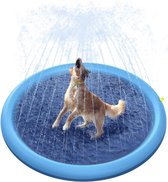 Yar Doggo- Hondenzwembad 150cm - Verkoeling hond - waterspeelgoed buiten - watersproeier speelgoed - hondenspeelgoed- afkoeling hond - afkoelen - zwembad - speelzwembad - babyzwembad - opblaasbaar - outdoor koelmat hond - honden speelgoed