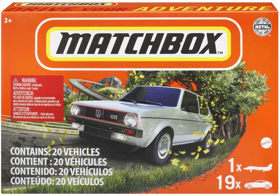 Matchbox Set met 20 auto's Diecast - Speelgoedvoertuigen