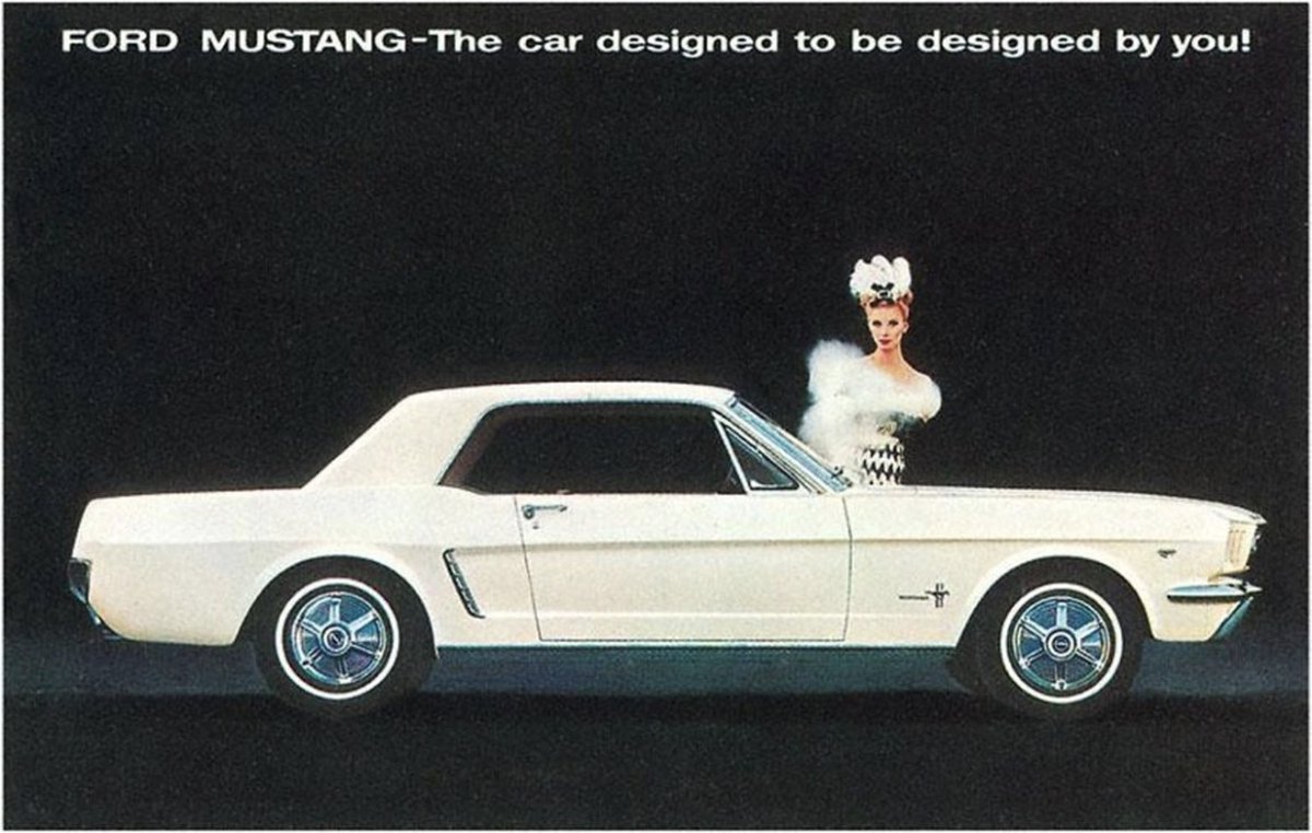Mustang - Vintage Foto, Kunst Afdruk