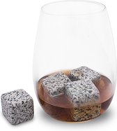 IJsblokvervanger graniet whiskeystones - Scotch On The Rocks koeler - set 6 stuks
