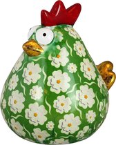 Pomme Pidou Spaarpot Kip Matilda Maat  L Groen Wit