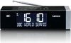 LENCO CR-640BK - Stereo FM Wekkerradio met radiogestuurde klok en AUX-ingang - Wit