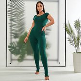 Samarali Laguna Groen Workout Jumpsuit - Trendy en Comfortabel - Duurzaam en Flexibel - Sportpak voor Elke Oefening