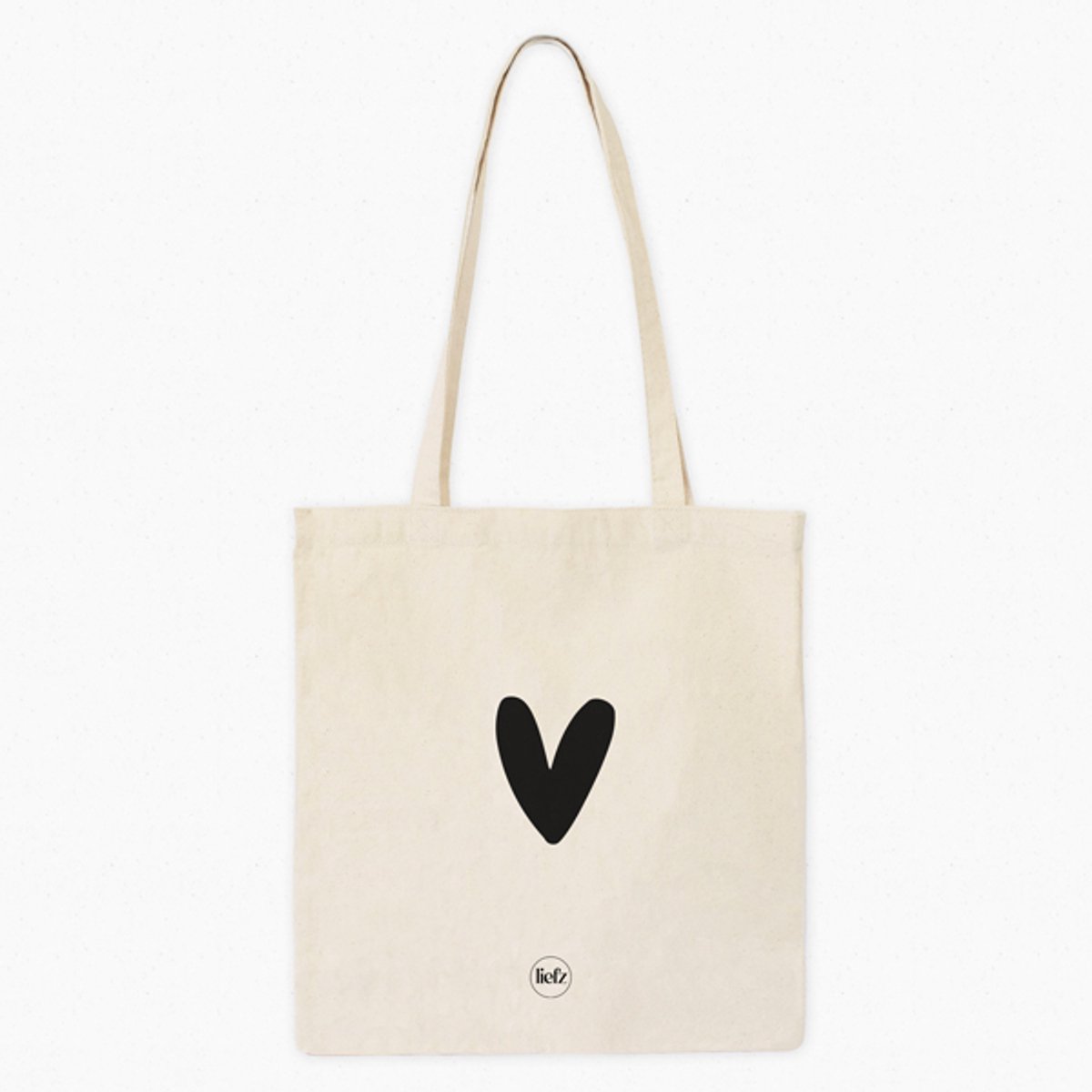 Katoenen tas | Hartje | Draagtas | Shopper