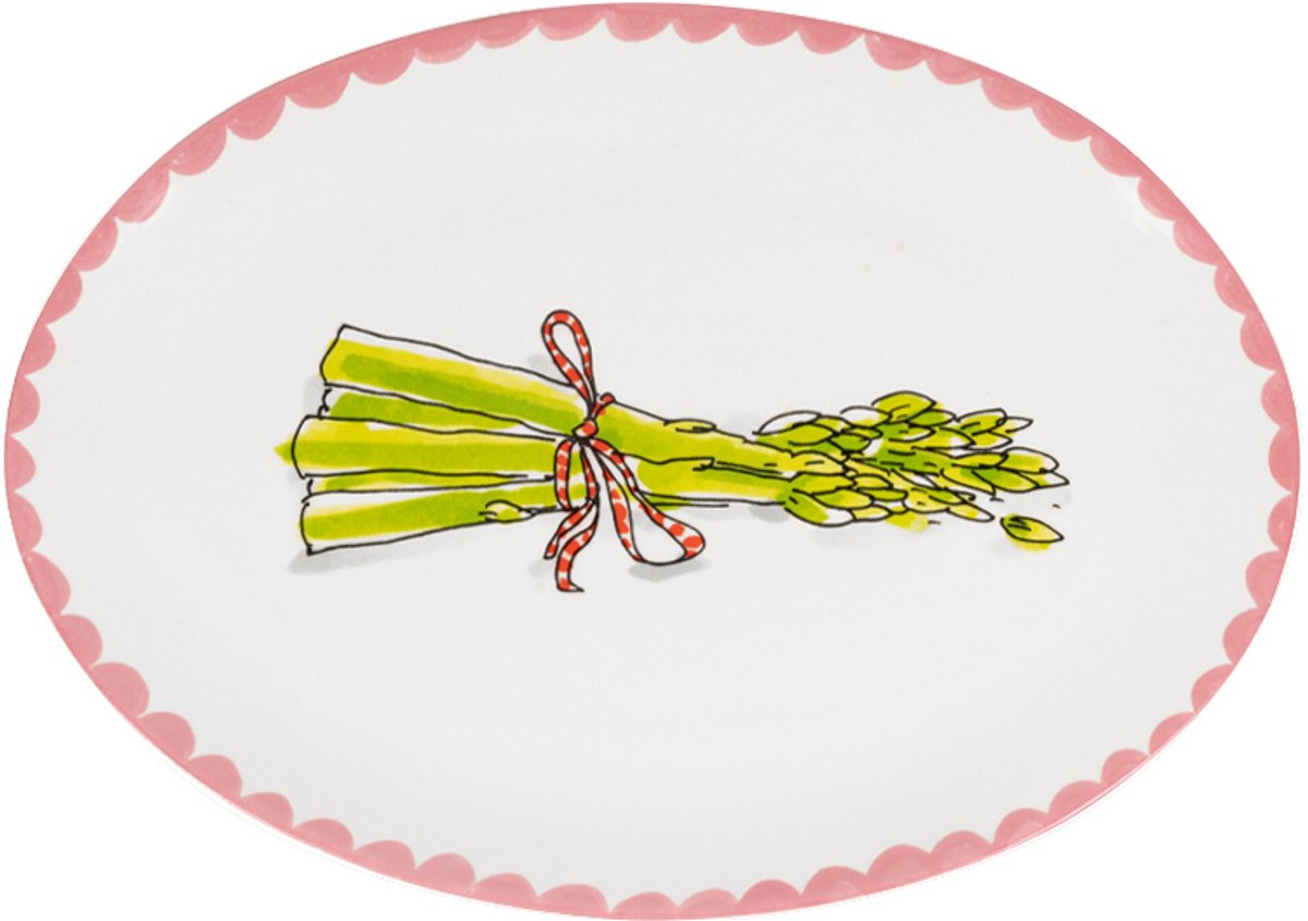 Blond Amsterdam, Everyday: ovale schaal 27 cm Asparagus