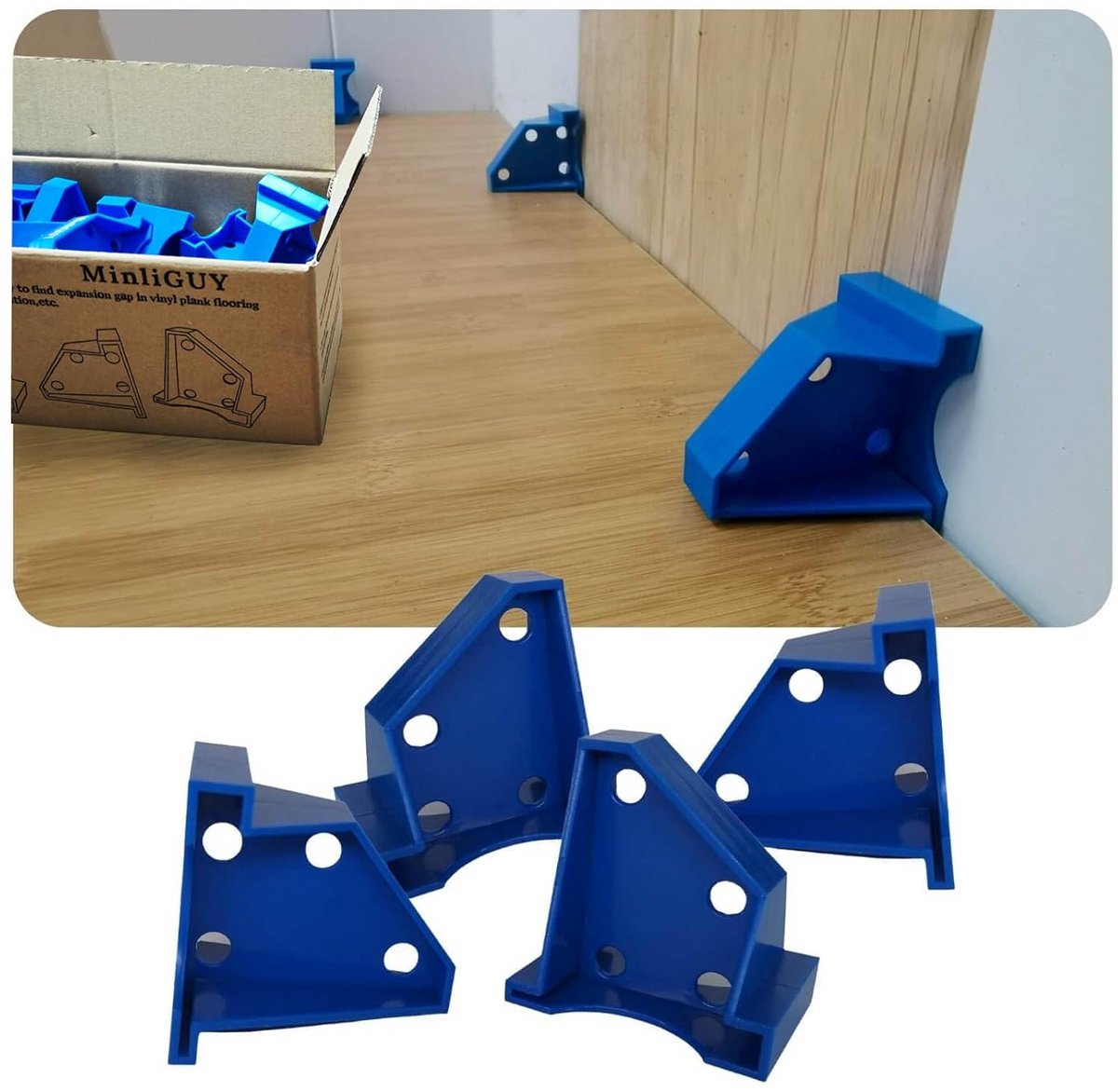 40x Vloerafstandhouders 6.35mm & 12.7mm 2-in-1: Perfect voor Laminaat, Vinyl, Tegels en Plank