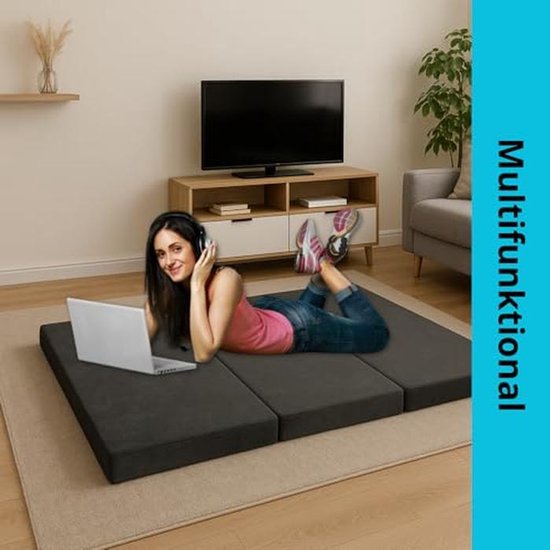 Opvouwbare Gastenmatras 180x65x7 cm - Comfortabele Slaapmat voor Camping en Thuis van Unipara — afbeelding 3