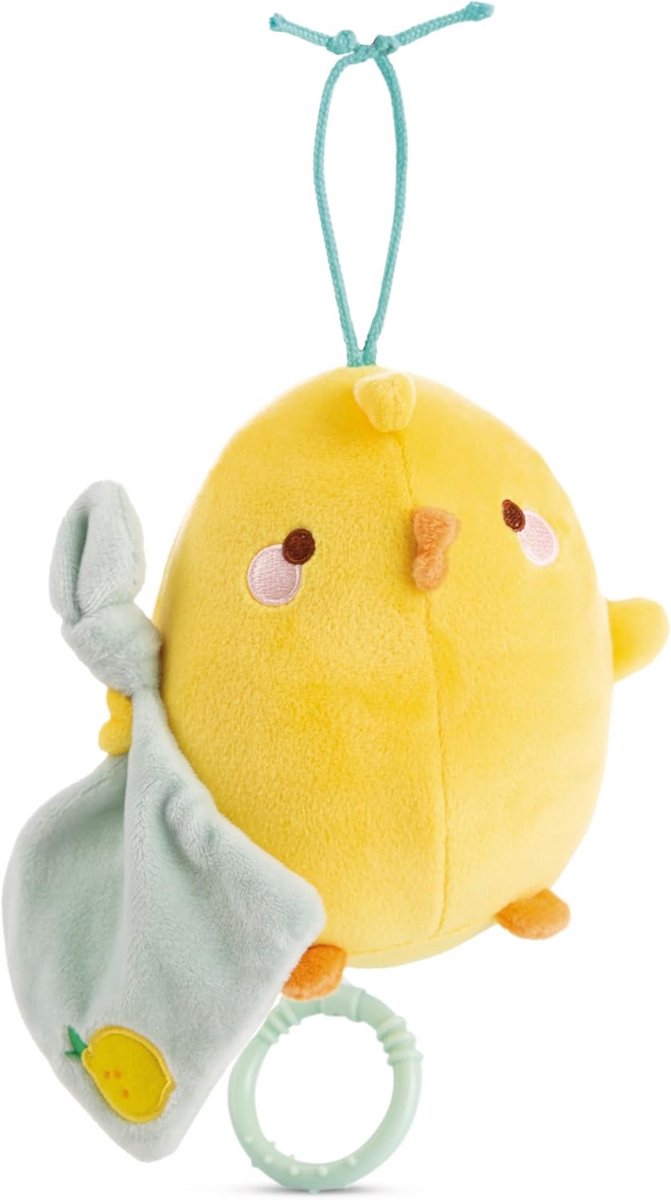 Muziekdoos Knuffel Geel 13 cm - Zacht Pluche Speelgoed voor Baby en Dreumes