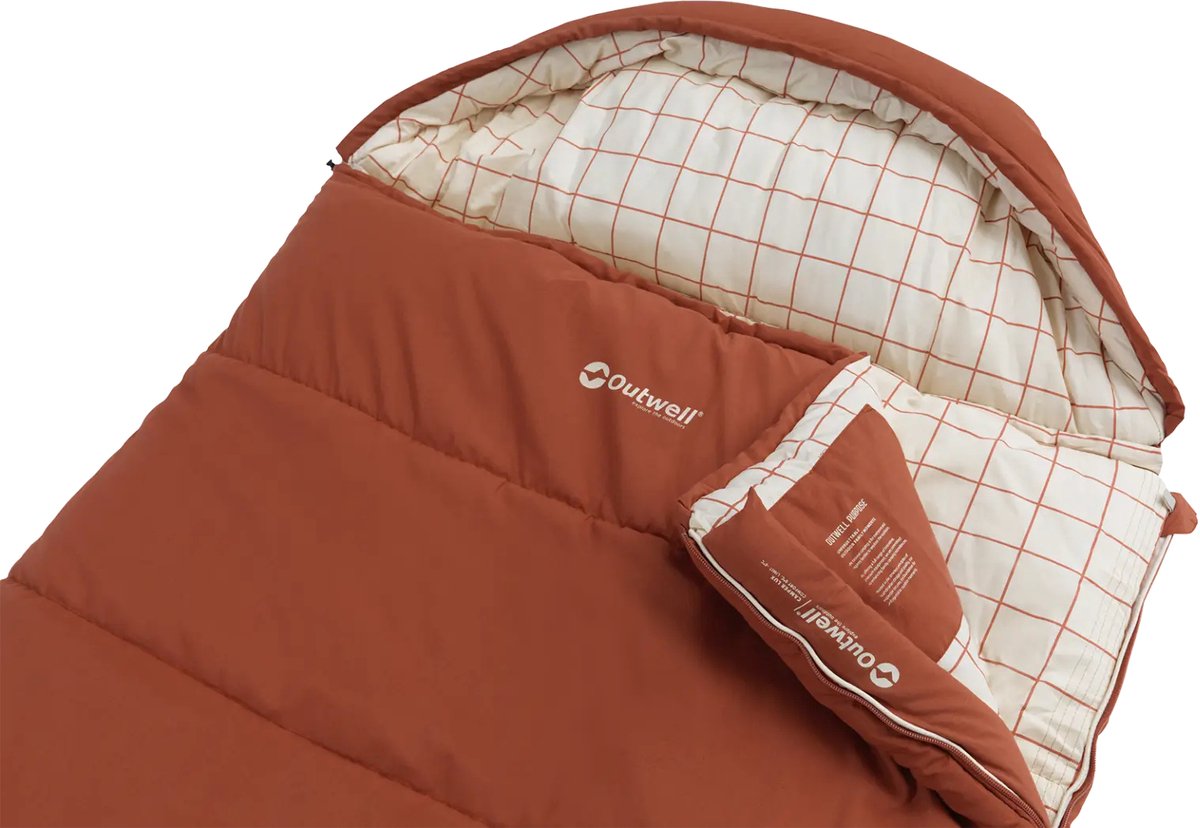 Outwell Camper Lux Slaapzak Oranje Long - Left Zipper