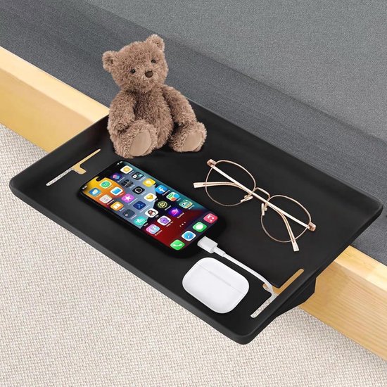Nachtkastje om op te hangen aan het bed - plank mini bed hangplank hout 36x25 cm