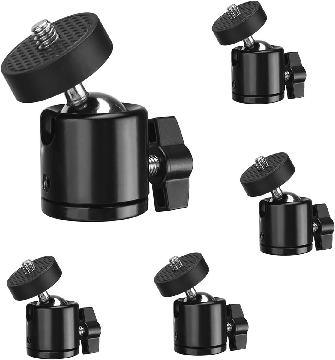 Mini Tripod Balhoofd met 360° Rotatie voor Camera's en Smartphones