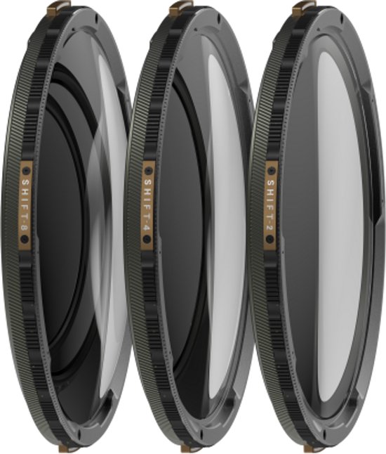 PolarPro - SHIFT Diopter - Camera Filterset - Helix MagLock - Shortstache Edition - +2, +4, +8 Diopters