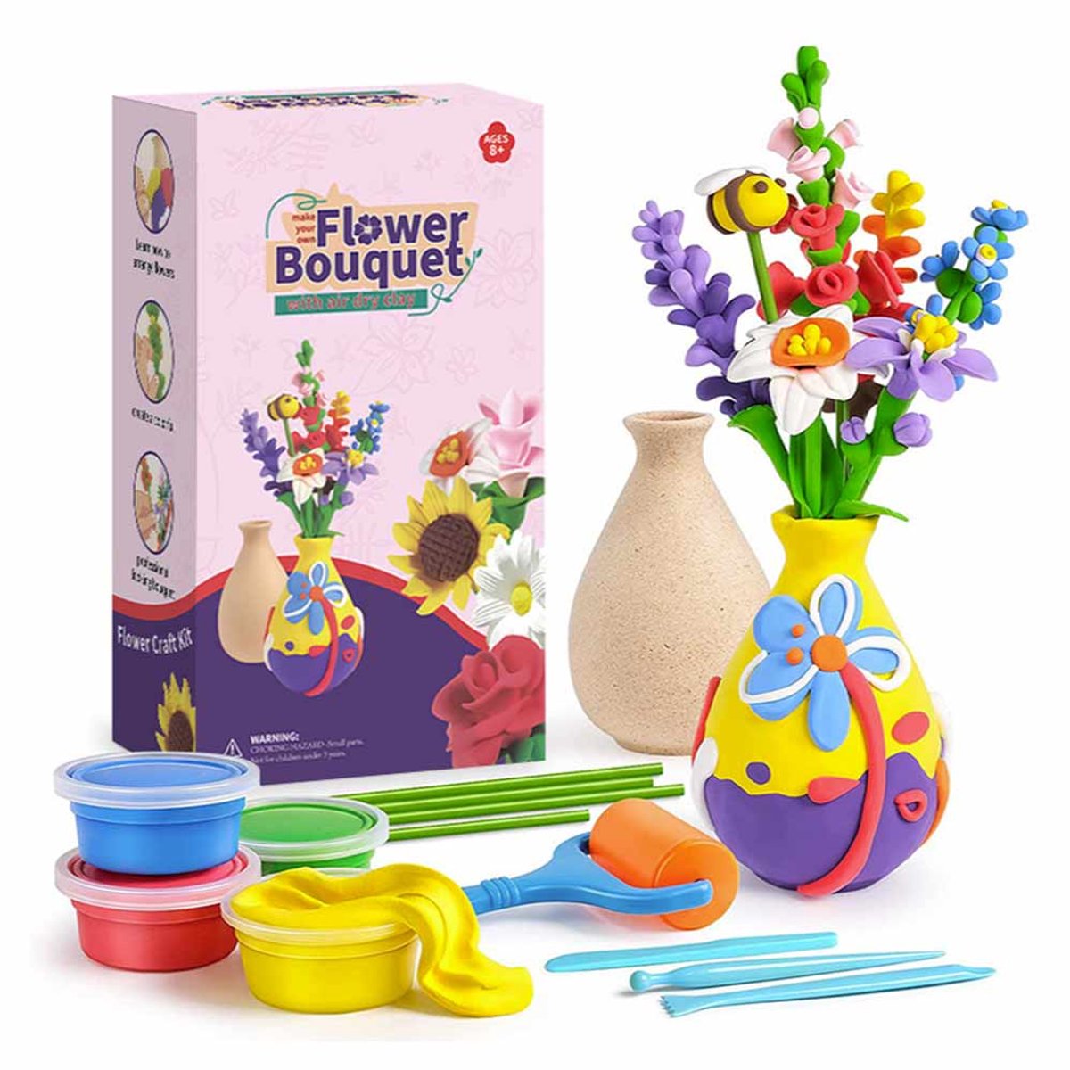 DIY klei-10 kleuren-magische klei voor kinderen-Boetseerklei-luchtdrogend-Handgemaakt kleispeelgoed-Zelfhardende klei-creatief knutselen-ddiy speelgoed-cadeaus voor jongens en meisjes